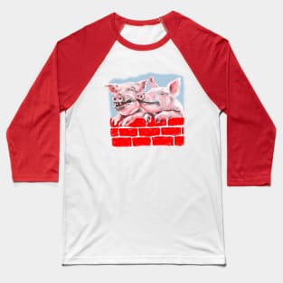 Playful Piggies Baseball T-Shirt